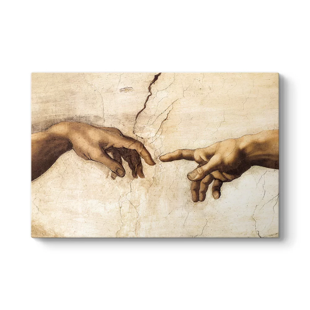 Michelangelo - Adem'in Yaratılışı Tablosu - Model 1